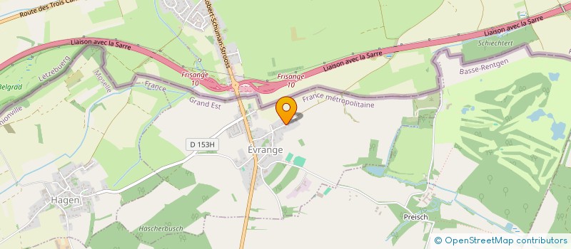 localisation de l'entreprise CEE COLIS EXPRESS EUROPEEN  EVRANGE