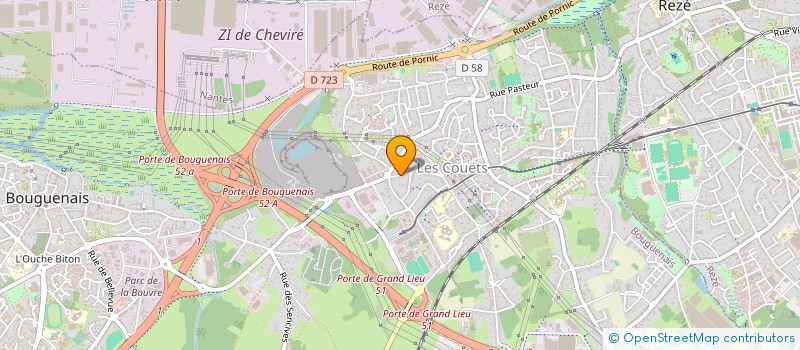 localisation de l'entreprise CEE DEVELOPPEMENT  BOUGUENAIS