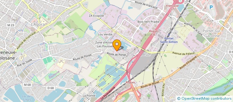 localisation de l'entreprise CEE MIDI-PYRENEES à VILLENEUVE TOLOSANE