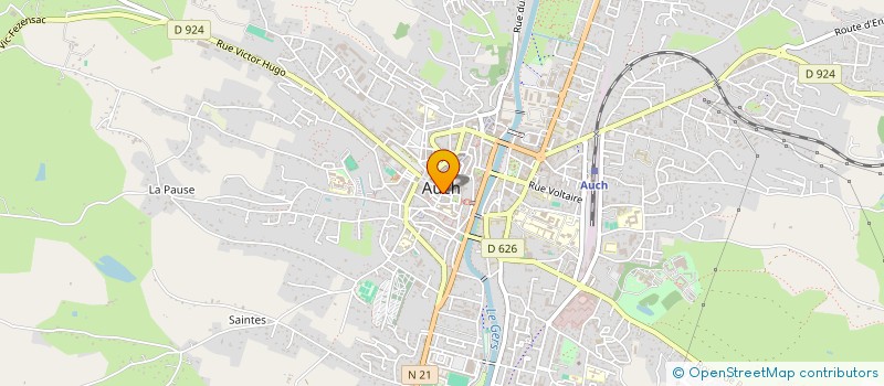 localisation de l'entreprise CEEC LUSSAGNET à AUCH