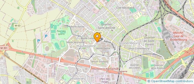 localisation de l'entreprise CEED INNOVATION à STRASBOURG