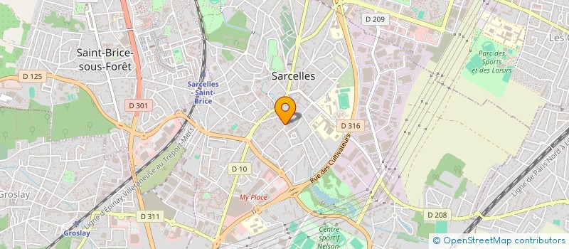 localisation de l'entreprise CEEN à SARCELLES