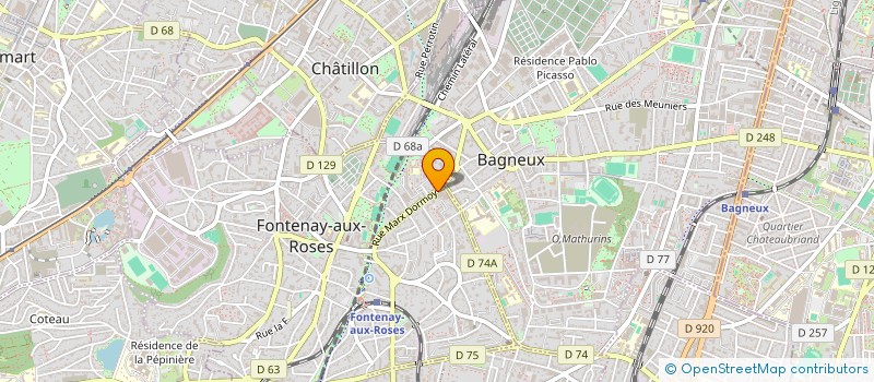 localisation de l'entreprise CEET CIE ENTR ELECT & TELEPHON à FONTENAY-AUX-ROSES