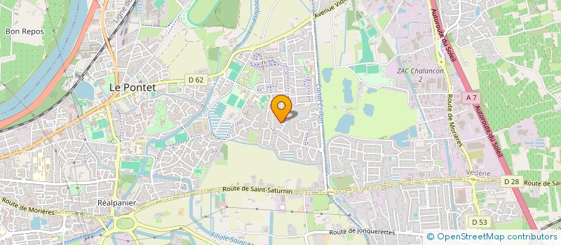 localisation de l'entreprise CEETS  LE PONTET