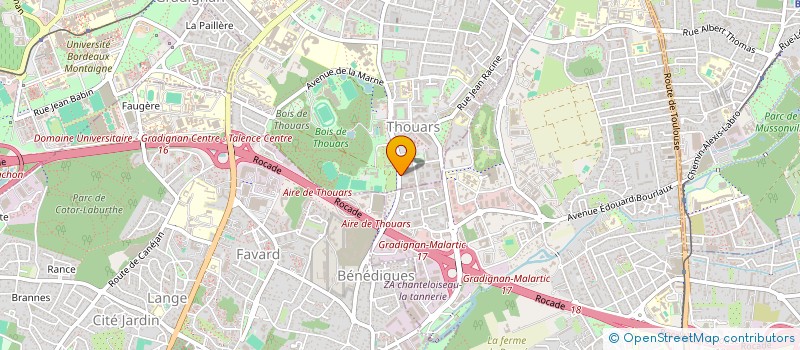 localisation de l'entreprise CEEV SOCIAL ET HUMANITAIRE  TALENCE