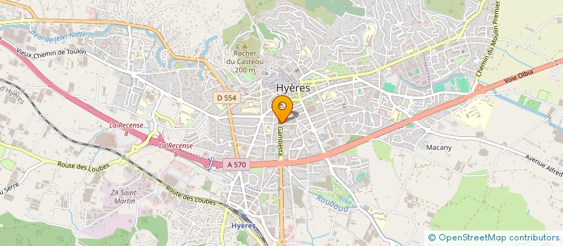 localisation de l'entreprise CEF  HYERES