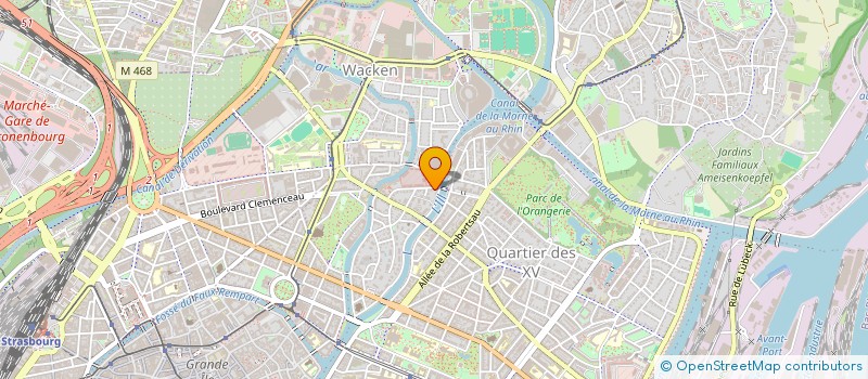 localisation de l'entreprise CEF à STRASBOURG