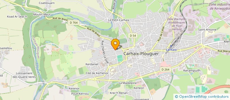 localisation de l'entreprise CEF à CARHAIX-PLOUGUER