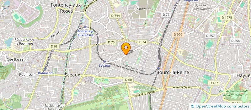 localisation de l'entreprise CEF ASIE EUROPE à SCEAUX