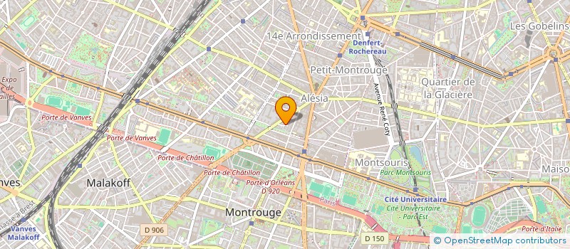 localisation de l'entreprise CEF CHATILLON  PARIS