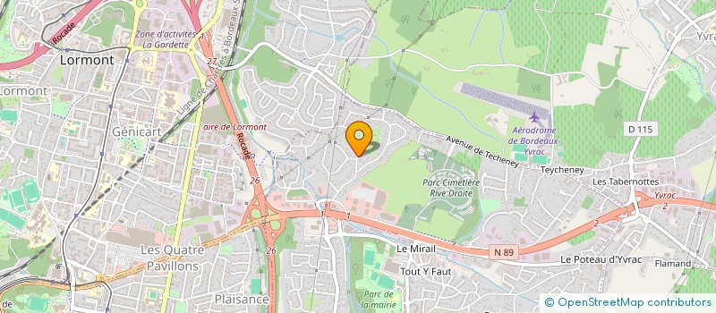 localisation de l'entreprise CEFA 33  ARTIGUES-PRES-BORDEAUX