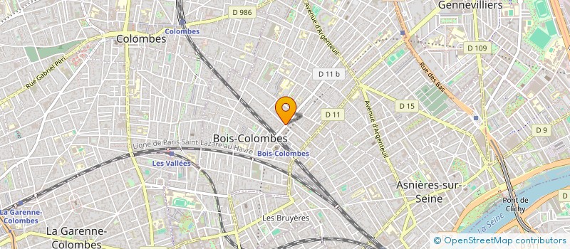 localisation de l'entreprise CEFA à BOIS-COLOMBES