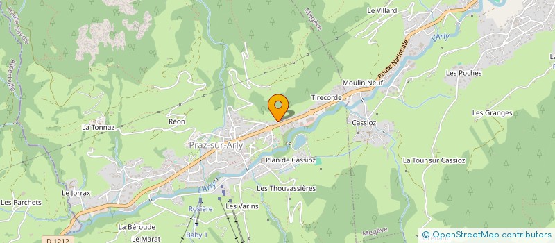 localisation de l'entreprise CEFABAZ  PRAZ-SUR-ARLY