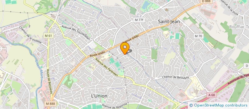 localisation de l'entreprise CEFADA à L'UNION