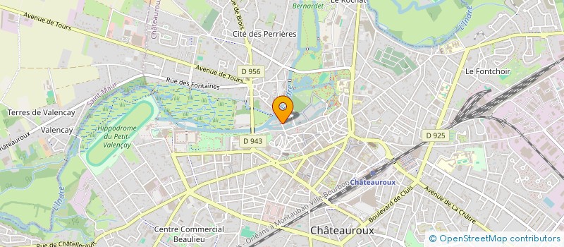 localisation de l'entreprise CEFAJE à CHATEAUROUX