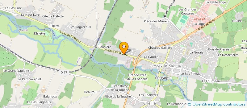 localisation de l'entreprise CEFALU à AZAY-LE-RIDEAU