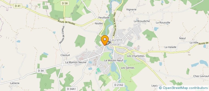 localisation de l'entreprise CEFANNY  SAINT-LAURENT-SUR-GORRE