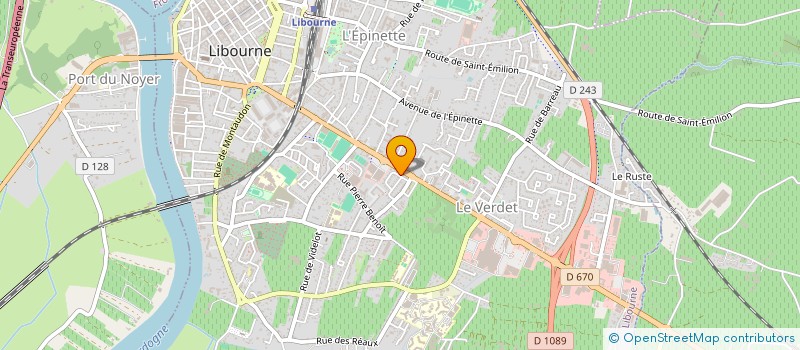 localisation de l'entreprise CEFAO à LIBOURNE