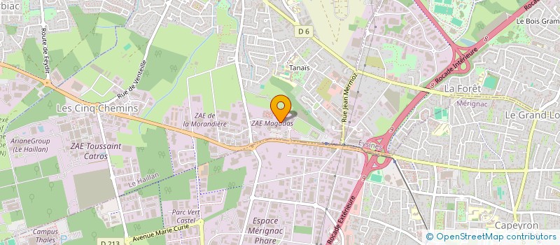 localisation de l'entreprise CEFAP  EYSINES