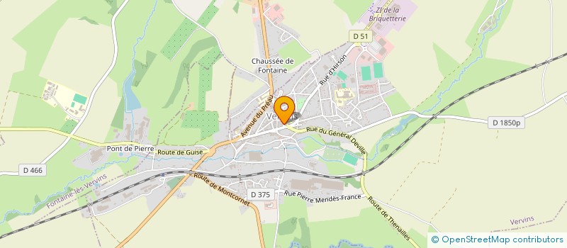 localisation de l'entreprise CEFAQ à VERVINS