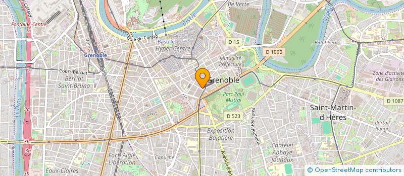 localisation de l'entreprise CEFASEVA 38 à GRENOBLE