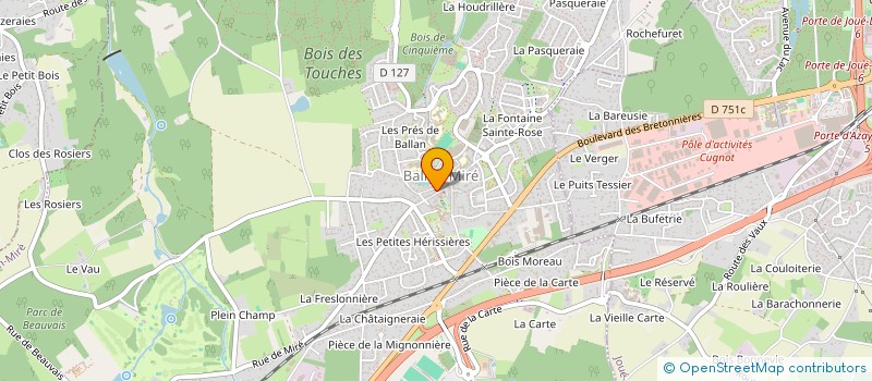 localisation de l'entreprise CEFATH à BALLAN-MIRE