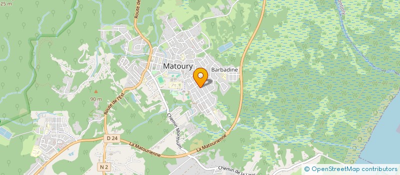 localisation de l'entreprise CEFBER à MATOURY