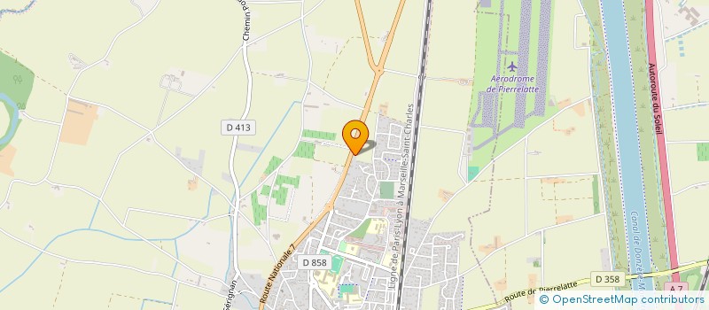 localisation de l'entreprise CEFCC à PIERRELATTE