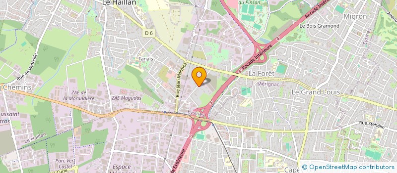 localisation de l'entreprise CEFER  EYSINES