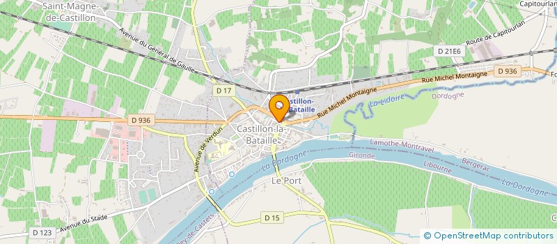 localisation de l'entreprise CEFICO CTRE FIDUCIAIRE COMPTABLE à CASTILLON-LA-BATAILLE