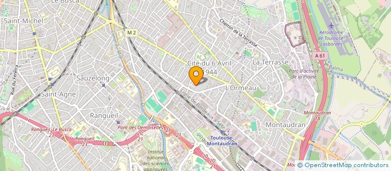 localisation de l'entreprise CEFIG  TOULOUSE