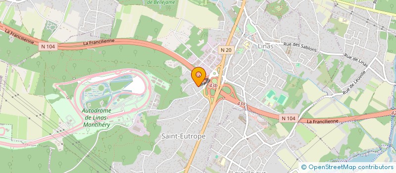 localisation de l'entreprise CEFIL à LINAS