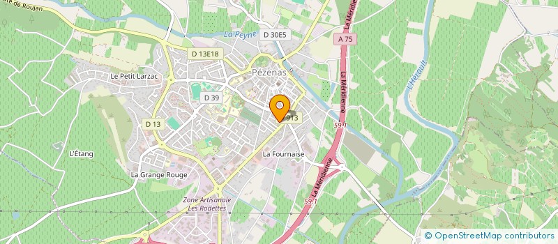 localisation de l'entreprise CEFIM à PEZENAS