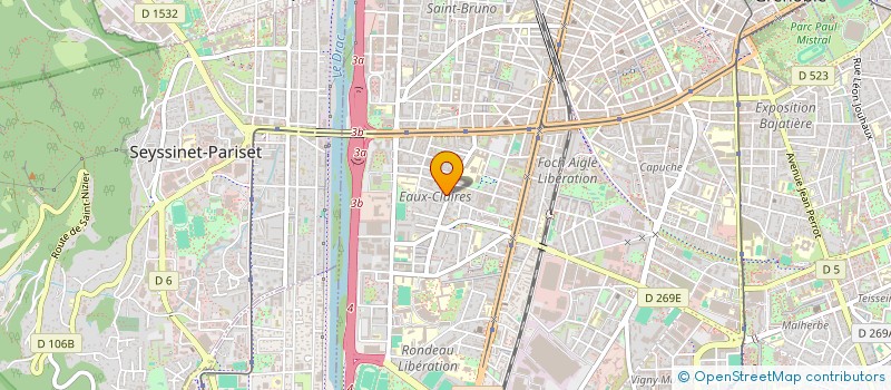 localisation de l'entreprise CEFIMMO GESTION  GRENOBLE