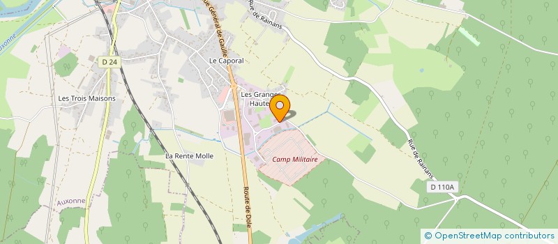 localisation de l'entreprise CEFINOX à AUXONNE