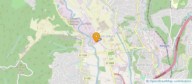 localisation de l'entreprise CEFKO à MANDELIEU-LA-NAPOULE