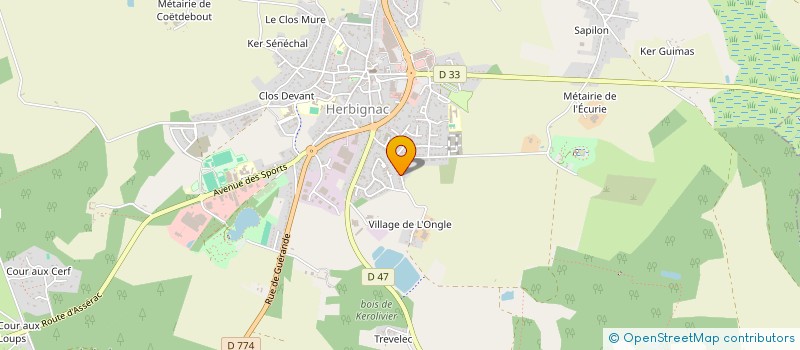 localisation de l'entreprise CEFLOKIYA à HERBIGNAC
