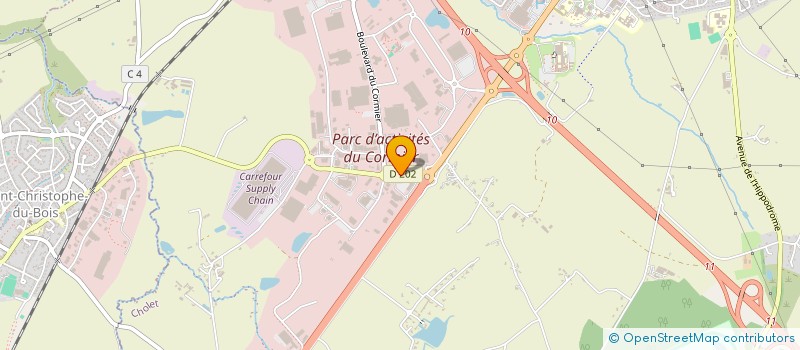 localisation de l'entreprise CEFODIS AUTO à CHOLET