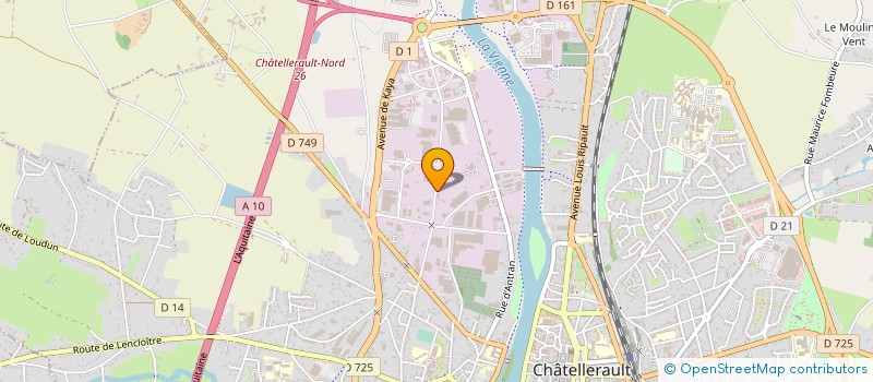 localisation de l'entreprise CEFORAGE à CHATELLERAULT