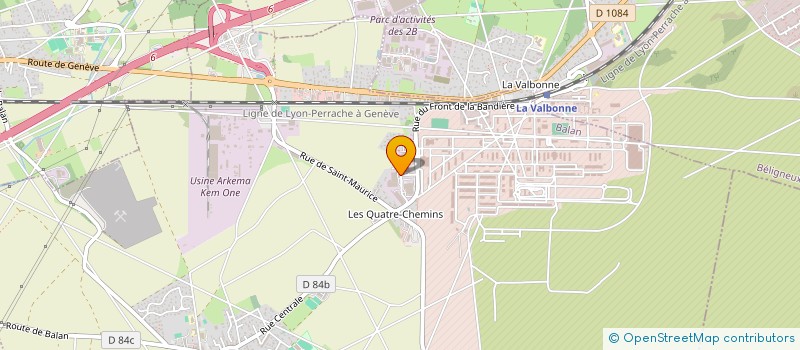 localisation de l'entreprise CEFORIS SANTE  BALAN