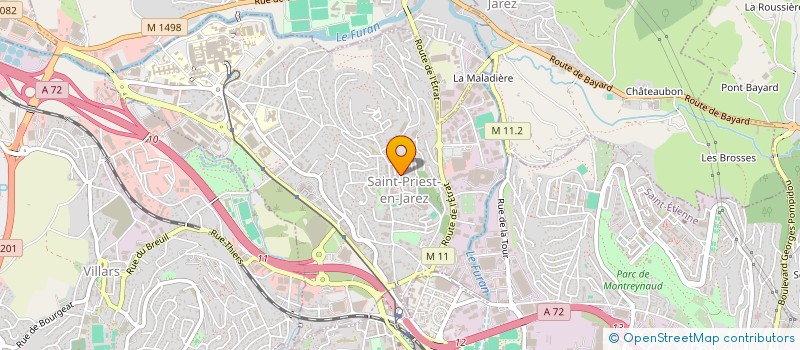 localisation de l'entreprise CEFORMED  SAINT-PRIEST-EN-JAREZ
