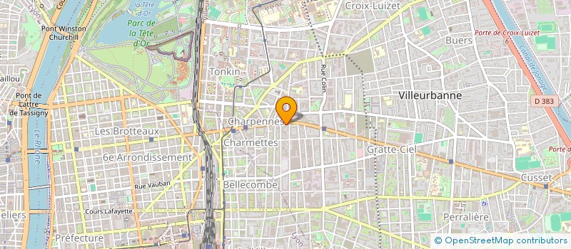 localisation de l'entreprise CEFOS LYON  VILLEURBANNE