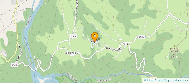 localisation de l'entreprise CEFRA  SAINT-JUST-SAINT-RAMBERT