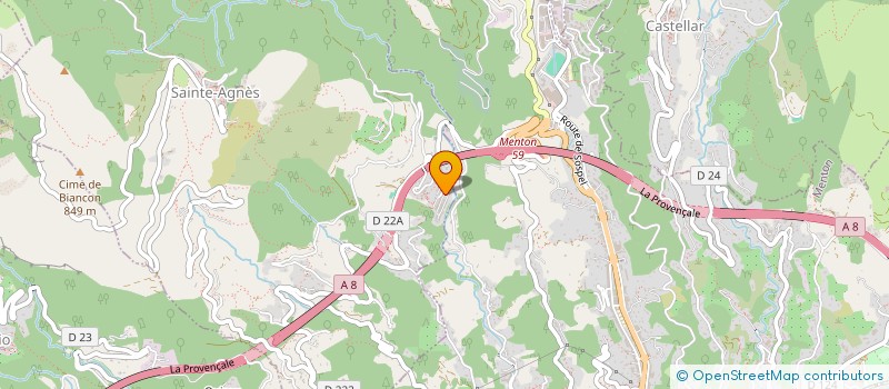 localisation de l'entreprise CEFRETEL  MENTON