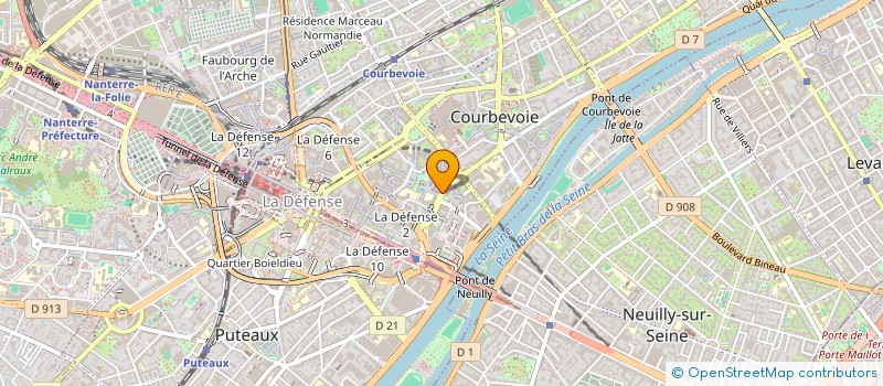 localisation de l'entreprise CEFRI  COURBEVOIE