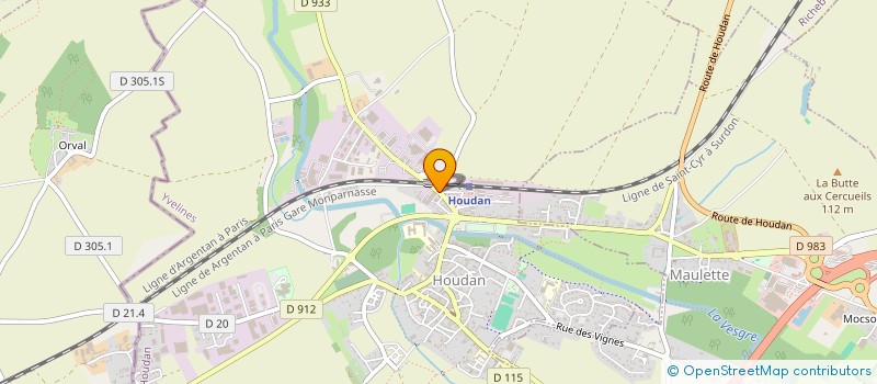 localisation de l'entreprise CEFTI à HOUDAN