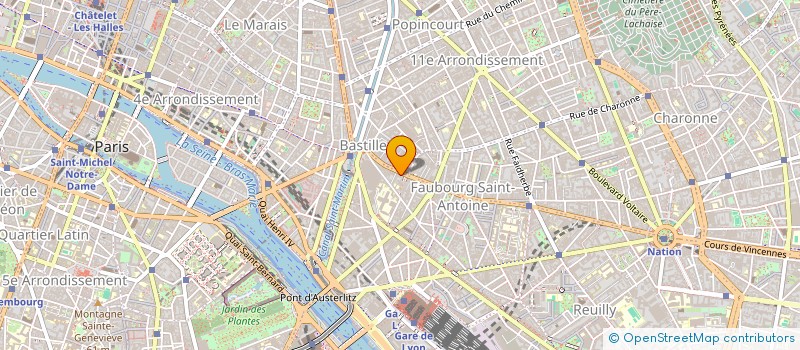 localisation de l'entreprise CEFX  PARIS 12