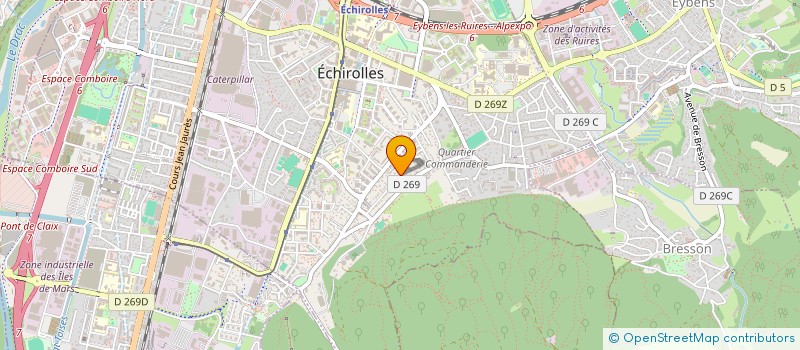 localisation de l'entreprise CEFY  ECHIROLLES