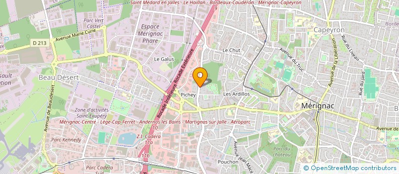 localisation de l'entreprise CEG  MERIGNAC