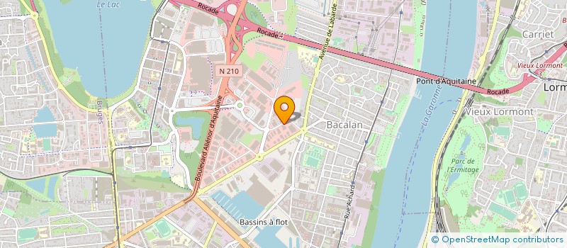 localisation de l'entreprise CEG DIFFUSION à BORDEAUX
